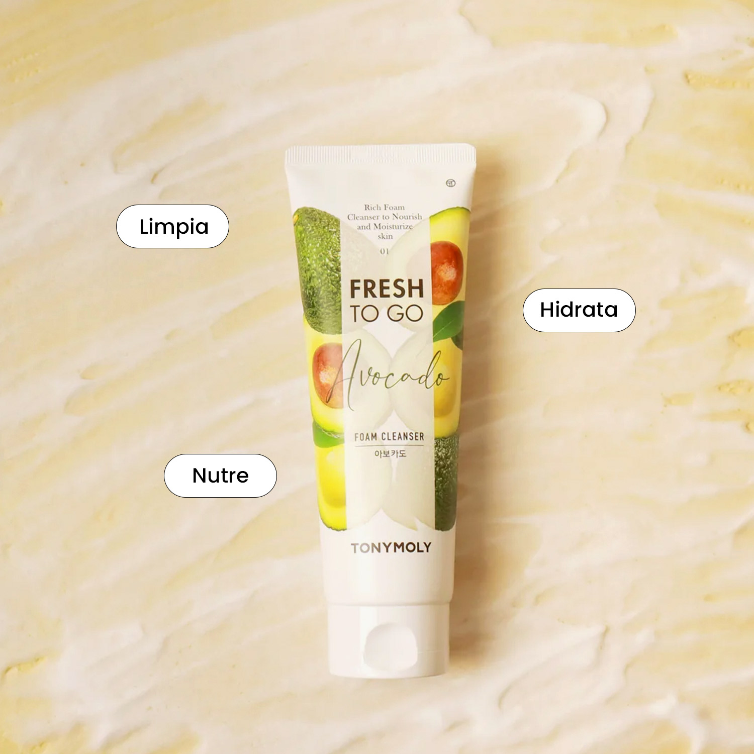 FRESH TO GO AVOCADO FOAM CLEANSER (ESPUMA LIMPIADORA FACIAL)